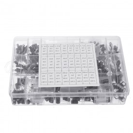 550pcs 24 Values 16V/25V/35/50V (0.1uF To 2200uF) Mix Electrolytic Capacitor Assorted Kit