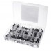 550pcs 24 Values 16V/25V/35/50V (0.1uF To 2200uF) Mix Electrolytic Capacitor Assorted Kit