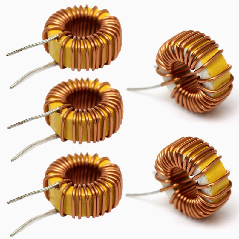 5Pcs 33UH 3A Toroidal Wound Inductor Nude Inductance Magnetic Inductance