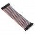 40pcs 20cm Male to Male Color Breadboard Cable Jump Wire Jumper