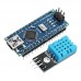 Nano V3 Climate Monitor Kit With 1.8 Inch TFT GY-68 BMP180 DHT11 RTC Relay Module