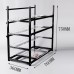 19 GPU Miner Frame Aluminum Stackable Open Air Mining Rig Case ETH BTC Ethereum