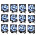 19GPU Mining Frame Case Mining Case Miner Mining Supply Case with 12Pcs LED Fan