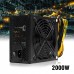 2000W ATX Gold Mining Power Supply SATA IDE 8 GPU for ETH BTC Ethereum