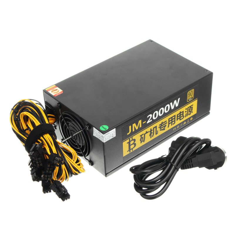 220V 2000W Coin Miner Power Mine Chassis Power Supply Miner Mining Rig Machine S7 S9 L3+ D3 R4